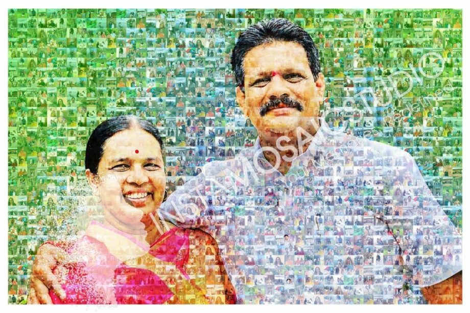 Personalized Photo Mosaic For Parents