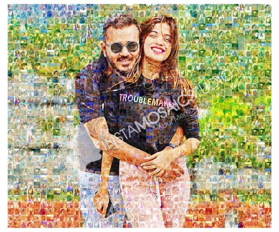 Beautiful Photo Mosaic of a Couple